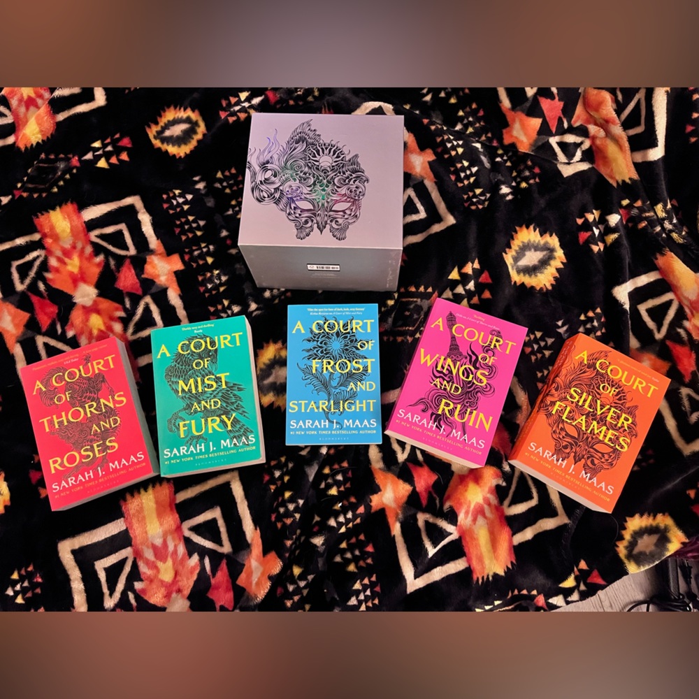 Colorful Book Set with Decorative Box